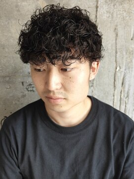 アルフレッド 平針店(alfRed) ツイストスパイラル プードルパーマ ツーブロック マッシュ