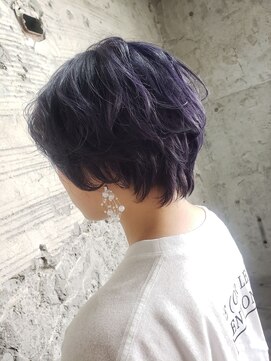 テーラヘアー 土気あすみが丘店(TELA HAIR) ブルーバイオレット×ショート