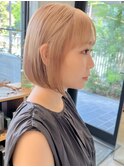 ミルクティーベージュ/ブロンドベージュ/グレージュ/ボブ