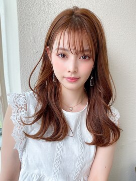 アフロートフクオカ(AFLOAT FUKUOKA) 【NEW OPEN】小顔前髪あり後れ毛サイドバングメルティカラー