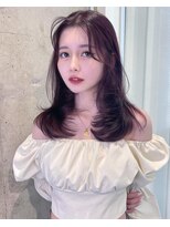 リリー(Lilley) チェリーレッド×小顔レイヤー×韓国風巻き×髪質改善