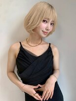 ユーフォリア 新宿通り(Euphoria) 顔まわりカット/切りっぱなしボブ/レイヤーボブ/韓国ボブ/くびれ