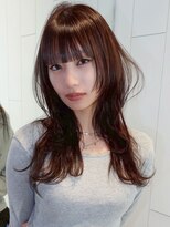 アイティーバイアルバム 松戸店(IT by ALBUM)&nbsp;ウルフレイヤー韓国ヘアロング前髪カット_ba573141