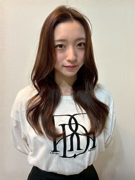 アンニュ(annuy) 韓国風くびれヘア 艶髪 髪質改善 ベージュカラー 顔周りカット