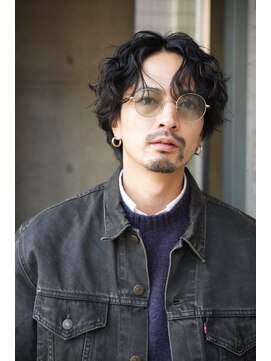 オルト(Altn) 大人の波巻きツイストスパイラルパーマミディアムロングメンズ