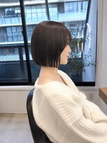 フォト 新宿三丁目(foto) 髪質改善縮毛矯正地毛風ストレート切りっぱなしボブ
