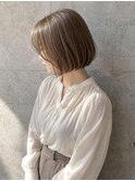 ミルクティーブロンド/ダークブルー/デジタルパーマ/高円寺
