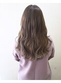 大人ゆる巻きロング×シアベージュ 【Alisha相模大野】