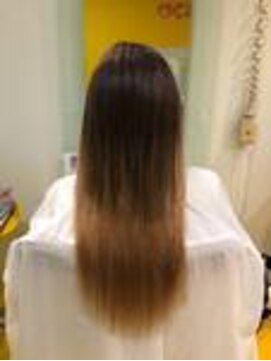 デュオヘアー エクステンションズ 新宿 ほんのりグラデーション風ロングヘアー♪♪♪