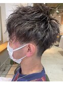 刈り上げ　ツーブロ   ミックスパーマ　ユーレルム新宿　川田