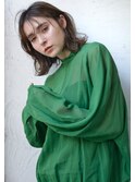 表参道 roijir シースルーバング ×透明感カラー