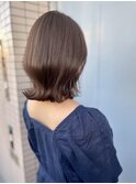 外ハネボブ/20代/30代/ベージュピンク