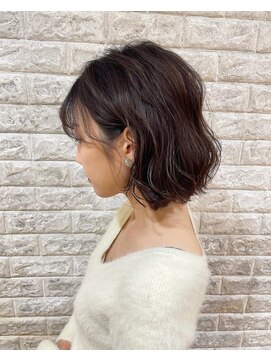 フラップ(FLAP) 【FLAP】ぱつっとパーマボブ♪