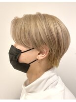 ヘアーデザイナーズサロン エイダ 筑紫野店(hair designers salon A.DA) ブロンドセンターパート