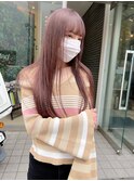 10代20代/ハイトーンカラー/ベージュカラー/ロングヘア