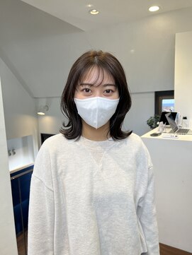 トレス(TRESS) 外ハネボブ　くびれミディアム　ブラウンカラー