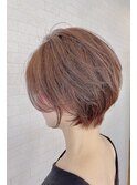 大人かわいい×前下がりショート