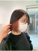 ボブ、インナーカラー