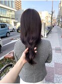 #ブラウンカラー #ラベンダーカラー #ブリーチなし #艶感