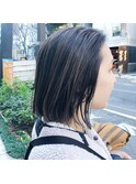 韓国白髪ぼかしハイライトベージュ縮毛矯正髪質改善白髪染め