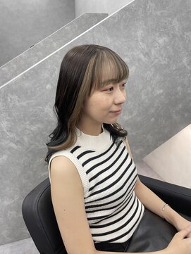 ファイブバイジエクト 堀江(FIVE by The Ect) インナーベージュ　イヤリングカラー　インナーカラー