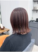 外ハネボブ×ブロッサムピンク