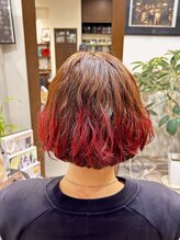 ヘアー ラウンジ コン モア(hair lounge Comme moi) ゆるふわボブパーマ