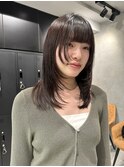 姫カットレイヤー/顔まわりウルフ/小顔魅せレイヤー/小顔カット