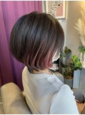 インナーカラーショートボブ