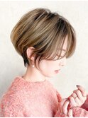 ３Dハイライト束感ショート