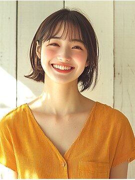 フレア 心 武庫之荘(flare) ★前髪イメチェンこなれミディレイヤーボブウルフネビージュ小顔