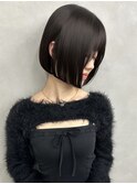 前下がりボブ 顔周り 髪質改善