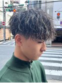 マッシュスパイラルパーマツイストスパイラル波巻きメンズ