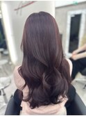 ☆ブリーチなしWカラーで可愛いワインラベンダーカラー