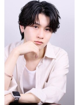 リップス 大宮(LIPPS) ナチュラルシースルーセンターパートウルフ