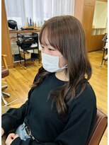 トップヘアー 中庄店(TOP HAIR fuapua)&nbsp;《TOPHAIR 中庄店/きゃん》ブリーチなしオリーブベージュ
