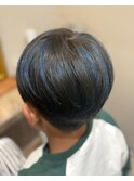 青色メッシュ