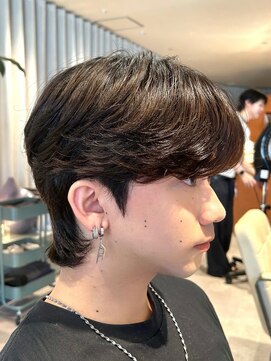 ノラギンザユー(NORA GINZA/U) メンズヘアシースルーマッシュフェザーパーマメンズパーマ