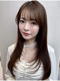 【MINX】顔まわり似合わせカット+暗めカラーロング_表参道