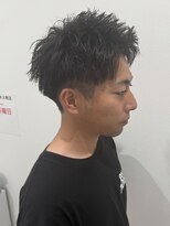 ヒュイル バイ ニアウ(Hwyl by Niau)&nbsp;メンズアップバングショートツーブロック刈り上げ爽やかショート