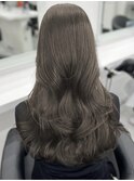 韓国ヘア☆レイヤーカットグレージュくびれヘア