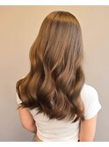 【栄矢場町】ブリーチなしダブルカラー、ゆる巻き、艶髪
