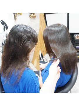 ヘアテリア リュウ 大塚(hair teria ryu) 縮毛矯正/髪質改善縮毛矯正/前髪縮毛矯正/表面ハーフ矯正