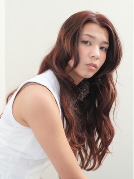 ピークアブー 銀座並木通り(PEEK-A-BOO) ウェーブパーマ×ジンジャーヘア