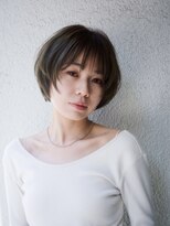ワビ(wabi) short layer Bob×Olive brown