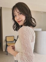 フィルムス 渋谷(FILMS) ミルクティーベージュ/レイヤーボブ/韓国巻き/顔周りカット/渋谷