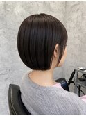 ショート/ボブ/ハイライト/インナーカラー/白髪ぼかし/銀座駅