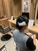 ソルビア ヘアセット(solvia)&nbsp;金箔フラワー×艶タイトシ