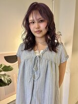 ニコフクオカヘアーメイク(NIKO Fukuoka Hair Make)&nbsp;【NIKO】ラベンダーグレージュ/ダブルカラー/透明感カラー