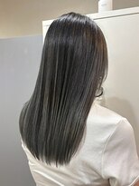ヘアプレイスソル (HAIR PLACE SoL)&nbsp;透明感ハイライト/ダークグレージュ/ストレート/艶髪